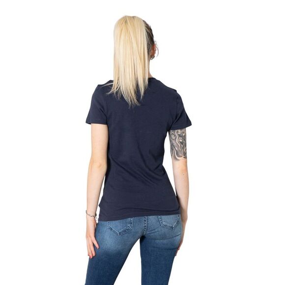 Tommy Hilfiger Jeans Tommy Hilfiger Script Logo Tee Women Blue Shirts - Picture 7 of 8